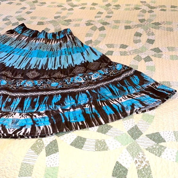 14  Tribal Western MAXI FULL SKIRT Side Zipper - Picture 12 of 15